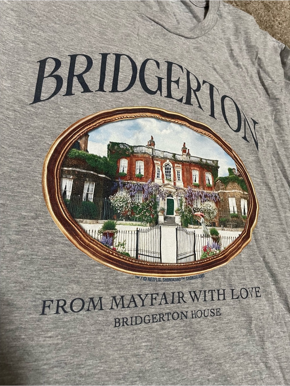 Bridgerton NETFLIX tshirt MAYFAIR size large